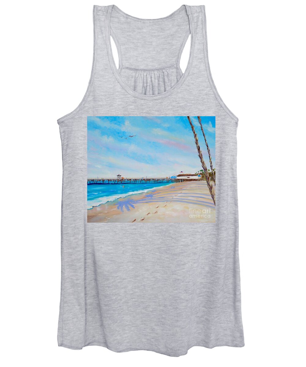 San Clemente Women's Tank Top featuring the painting San Clemente Walk by Mary Scott