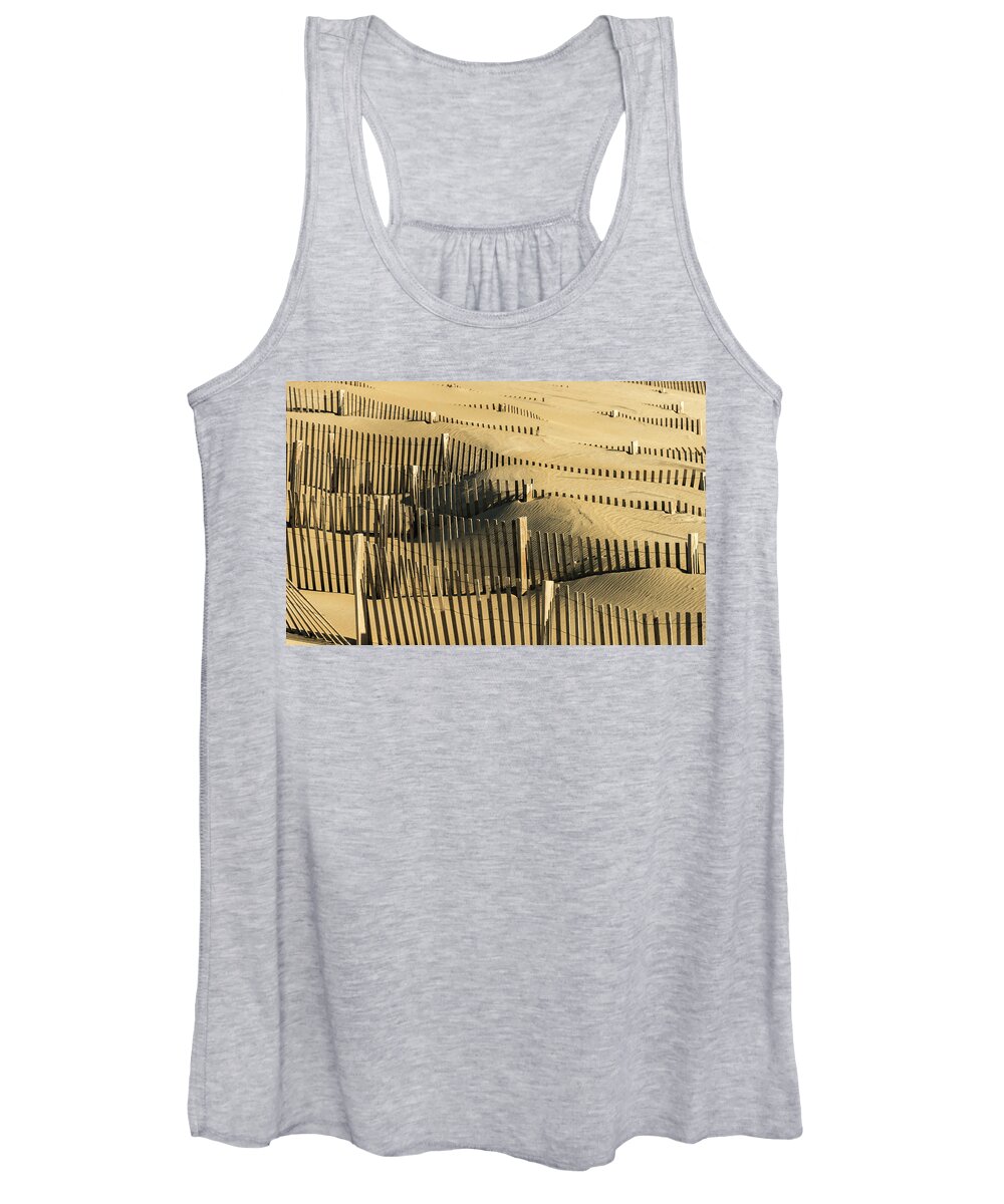 Landscapes Women's Tank Top featuring the photograph Sand Dunes of the Outer Banks by Donald Brown