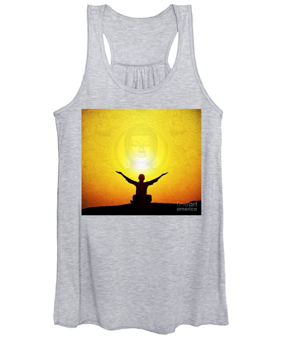Ethnic Women's Tank Top featuring the photograph Sat Chit Ananda by Tim Gainey