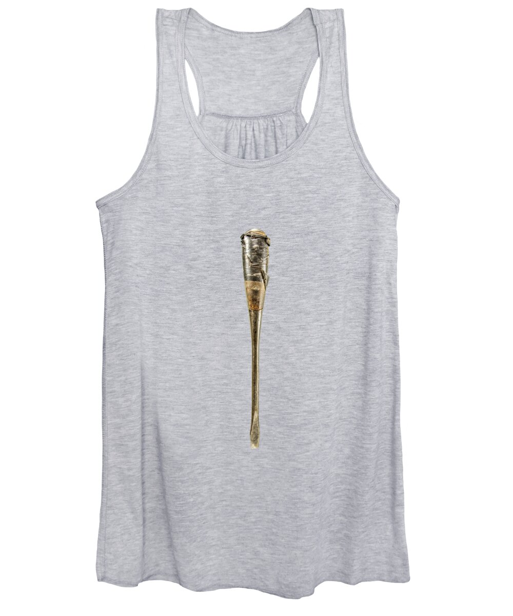 Antique Women's Tank Top featuring the photograph Screwdriver With Tape Handle by YoPedro