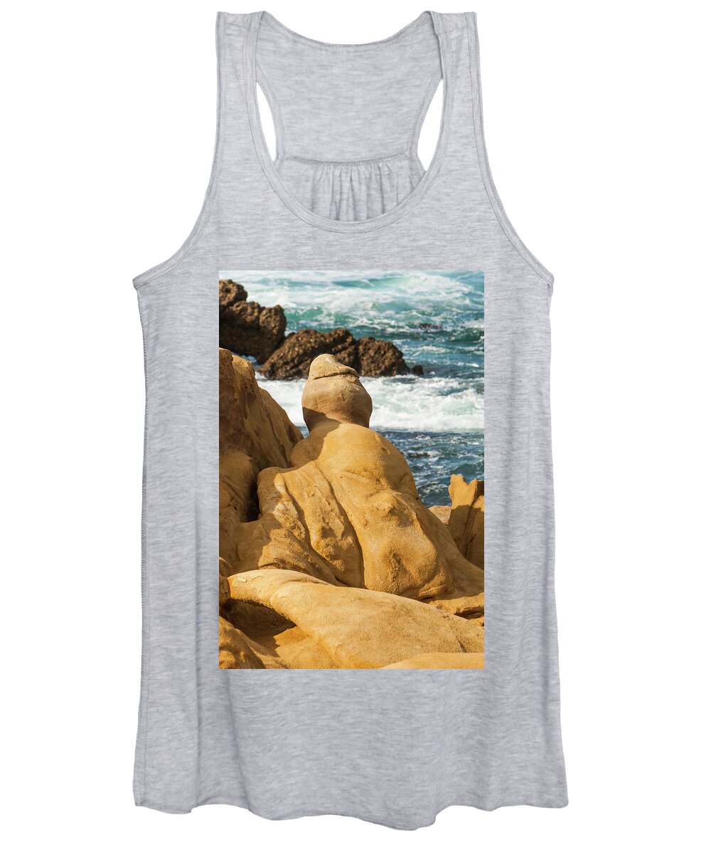 Beach Women's Tank Top featuring the photograph Sculpted sands by Jason Hughes
