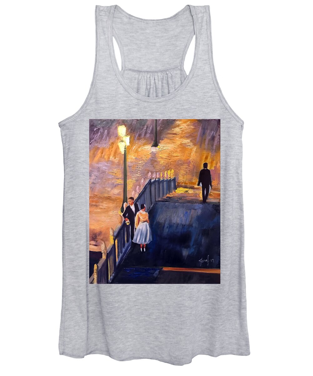 Venice Women's Tank Top featuring the painting Second Thoughts ? by Josef Kelly