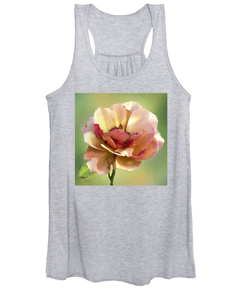 Rose Women's Tank Top featuring the painting Seductive by RC DeWinter