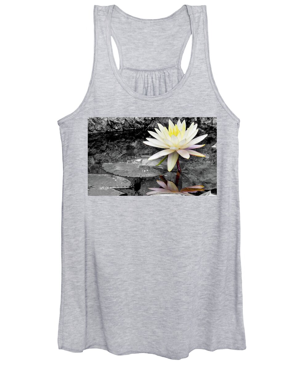 Lotus Women's Tank Top featuring the photograph Self Reflection by Bradley Dever