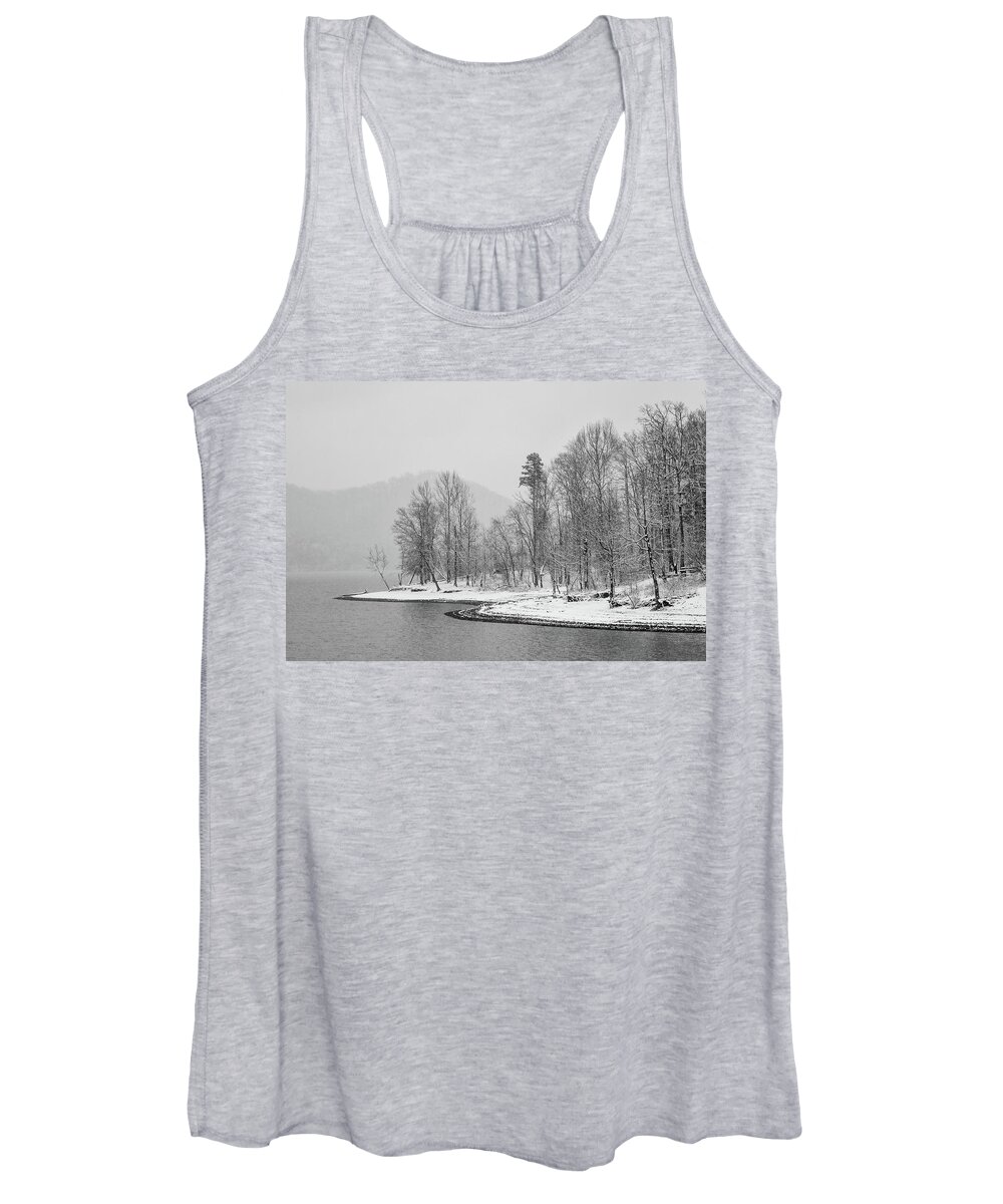 Stoney Cove Women's Tank Top featuring the photograph Serenity At Stoney Cove by Randall Evans