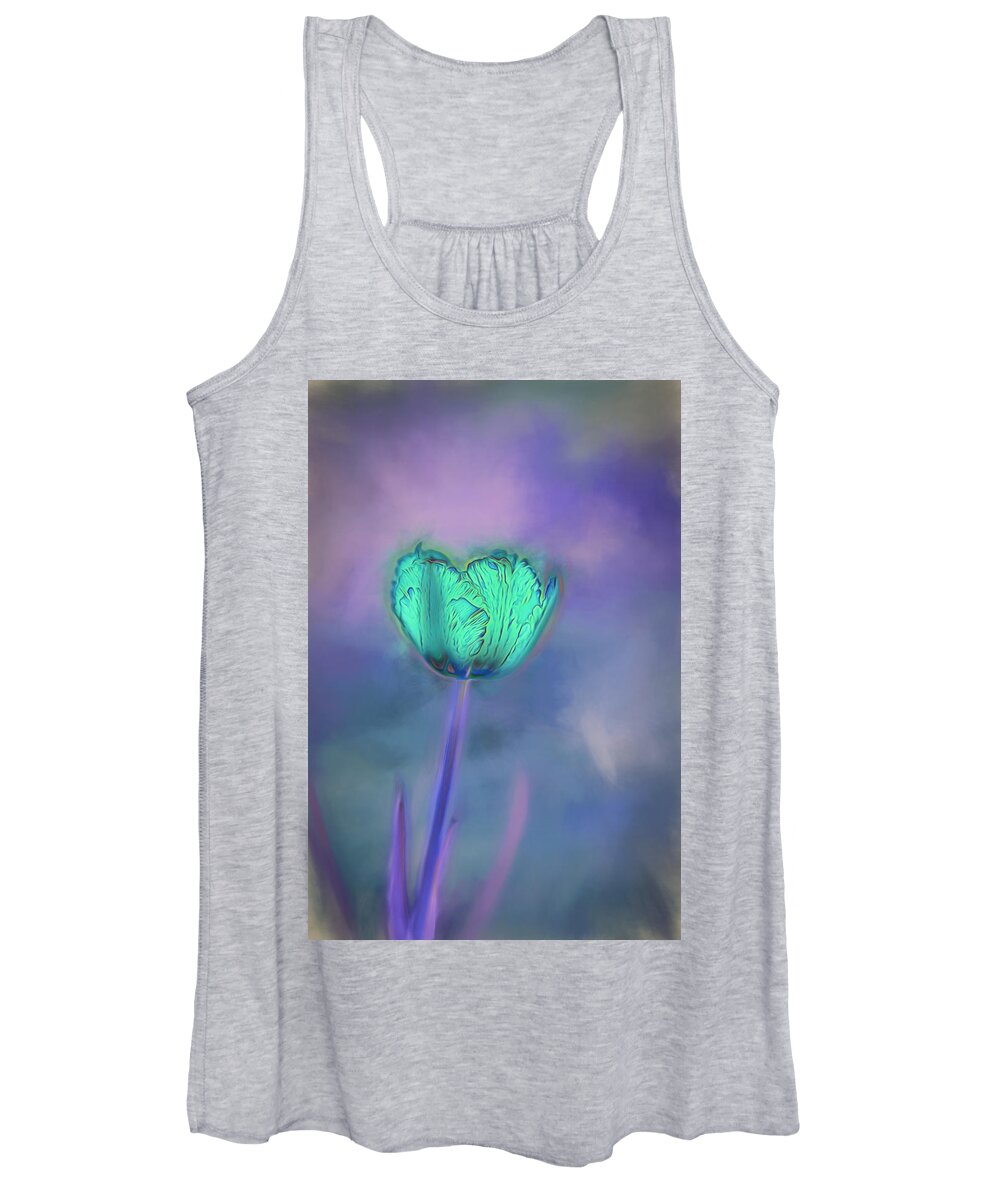 Art Women's Tank Top featuring the photograph Shades Of Jade by Bill and Linda Tiepelman