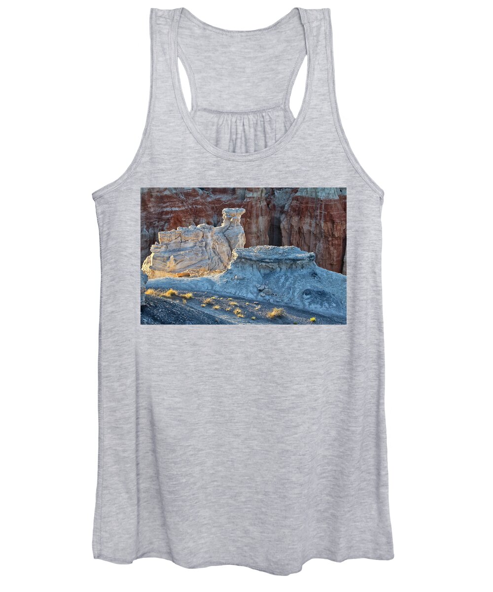Arizona Women's Tank Top featuring the photograph Shadows at Coal Mine Canyon by Tom Kelly