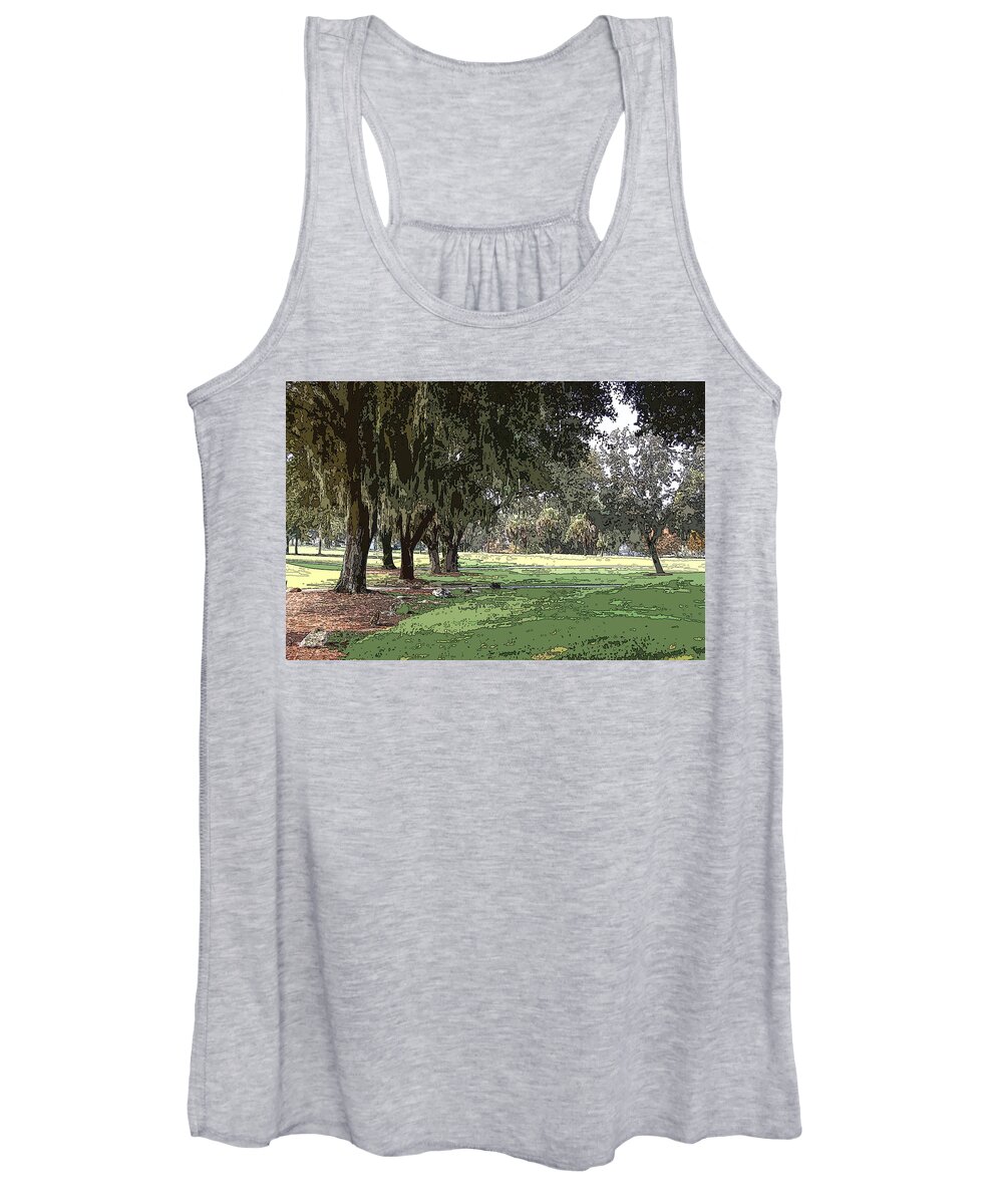 Landscape Women's Tank Top featuring the photograph Shady Grove by James Rentz