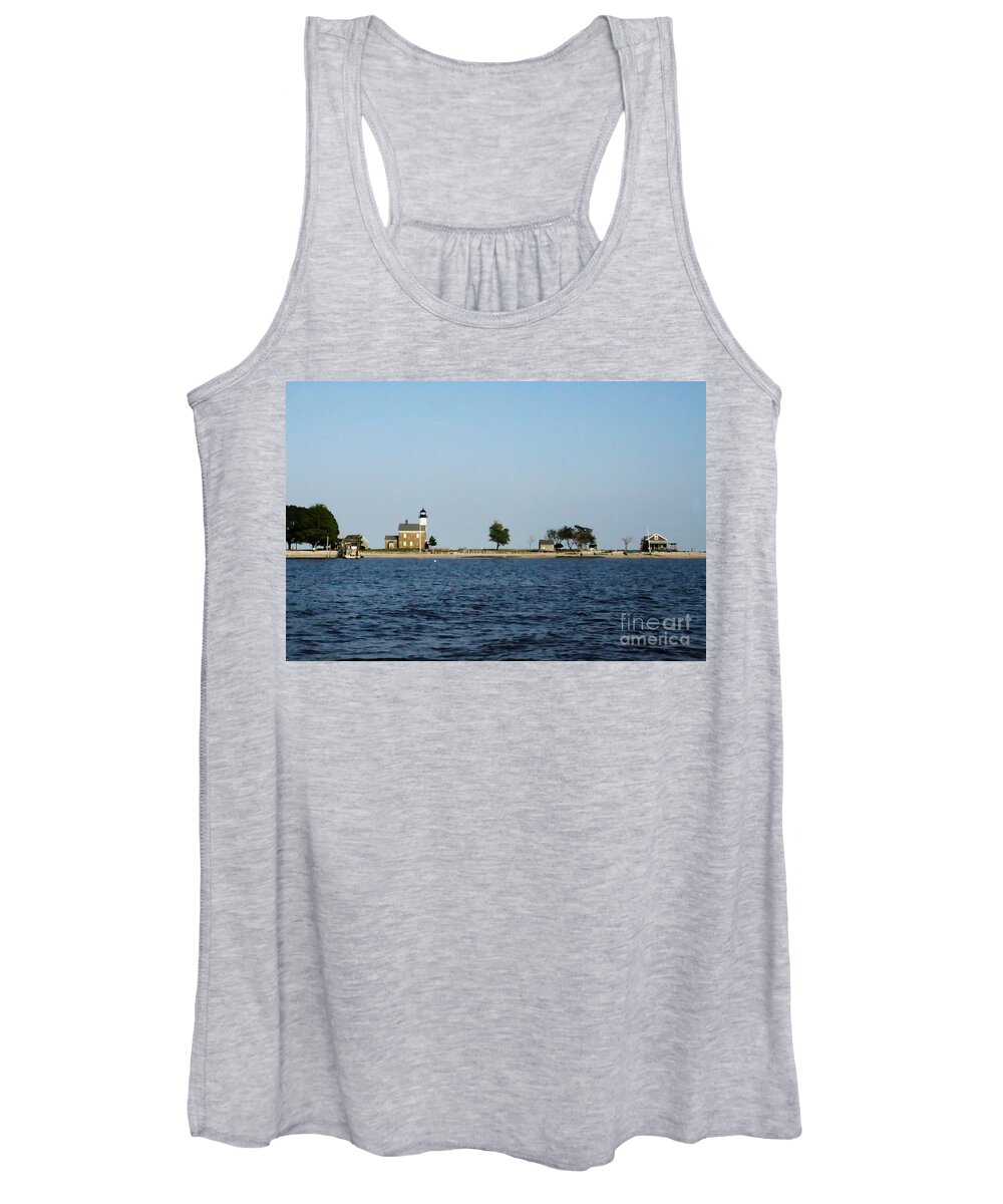 Lighthouse Women's Tank Top featuring the photograph Sheffield Island Lighthouse by Xine Segalas