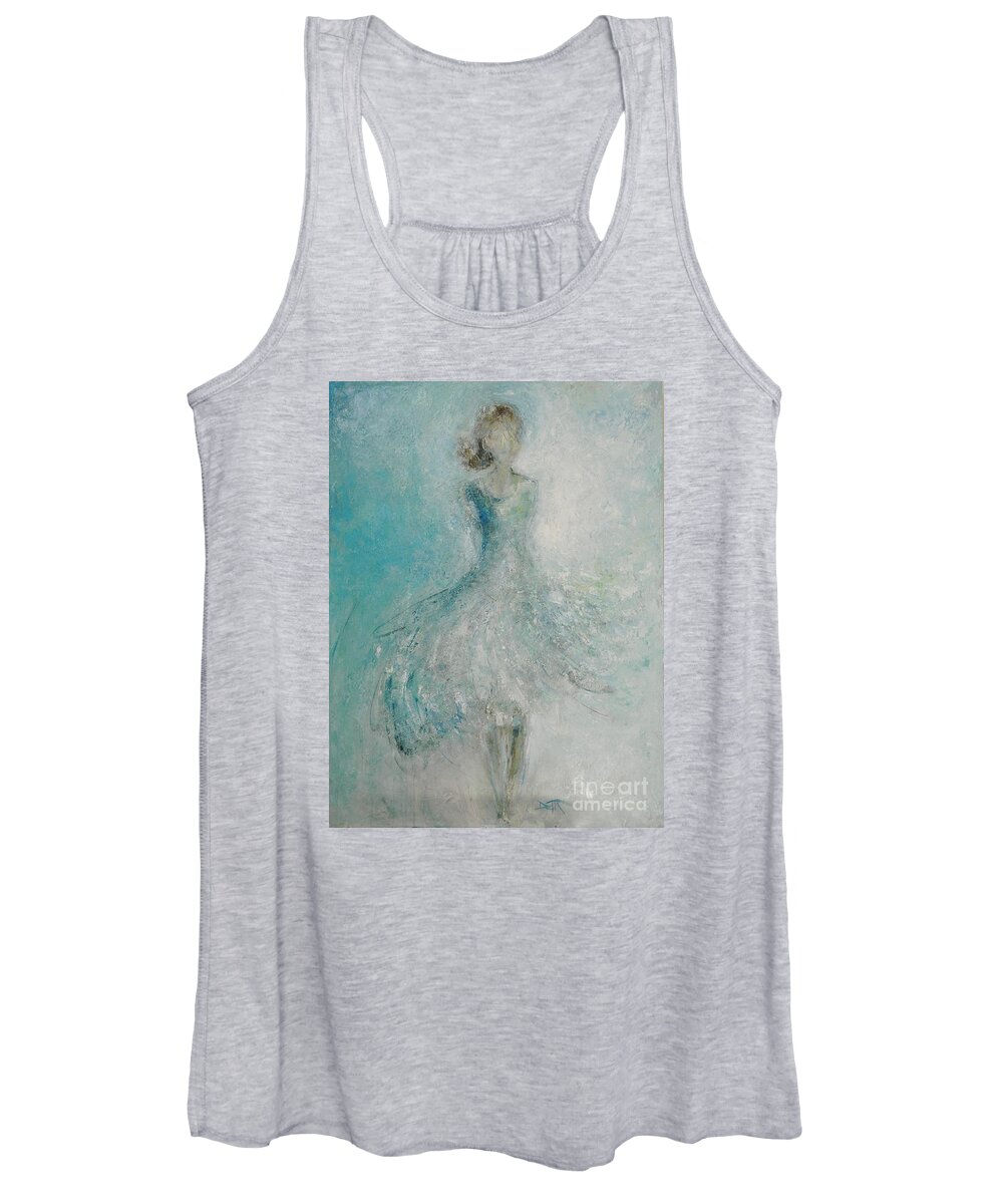Woman Women's Tank Top featuring the painting She's Always a Woman to Me by Dan Campbell