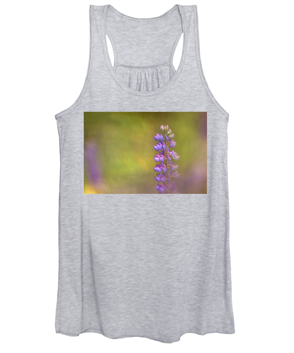 Flowers Women's Tank Top featuring the photograph Shimmering Pigments by Elvira Pinkhas