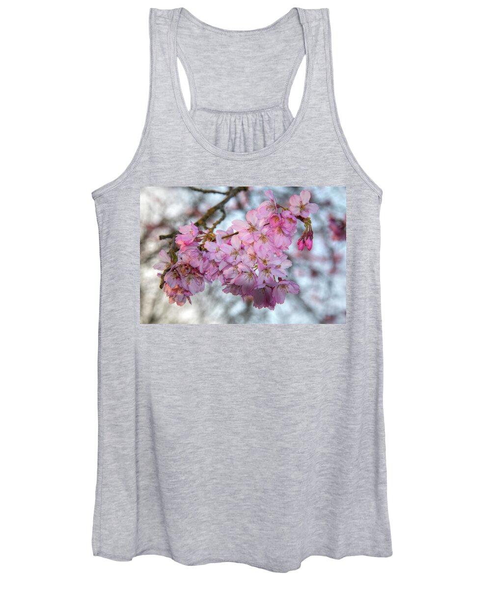 Cherry Blossom Women's Tank Top featuring the photograph Signs of Spring by Kristina Rinell