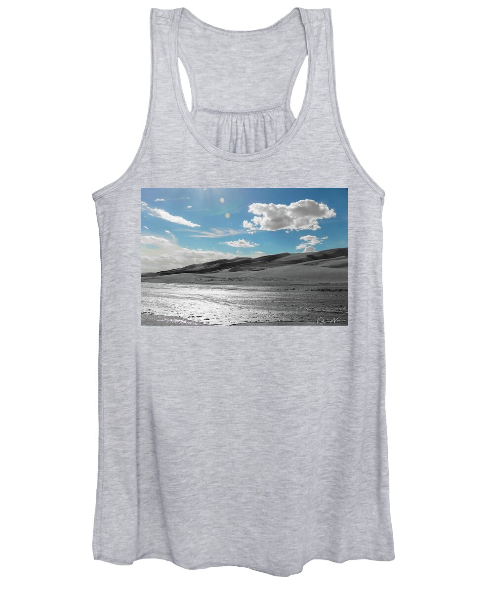 Canon 7d Mark Ii Women's Tank Top featuring the photograph Silver Sand by Dennis Dempsie
