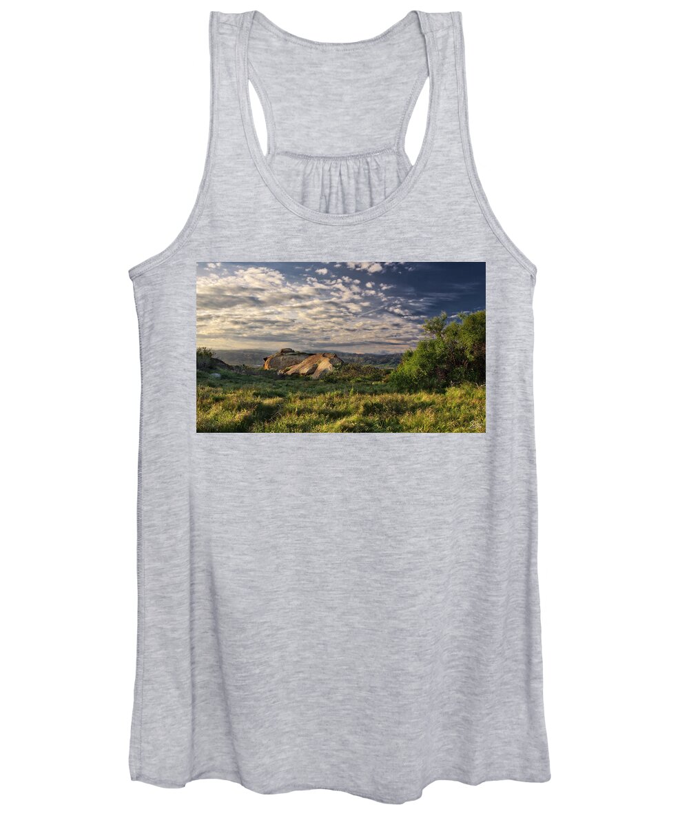 Simi Valley Women's Tank Top featuring the photograph Simi Valley Overlook by Endre Balogh