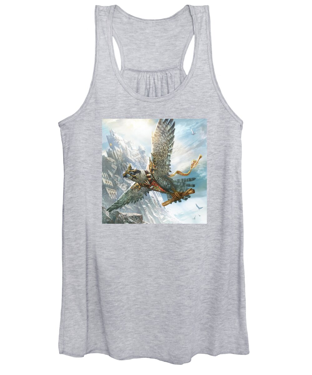 Ryan Barger Women's Tank Top featuring the digital art Skyswift Herald by Ryan Barger