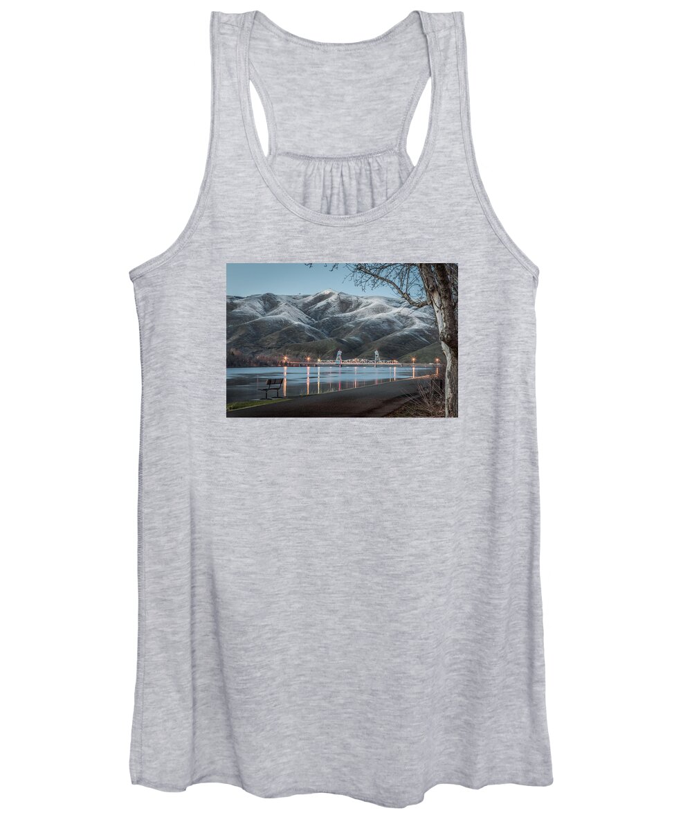 Lewiston Women's Tank Top featuring the photograph Snowy Star by Brad Stinson