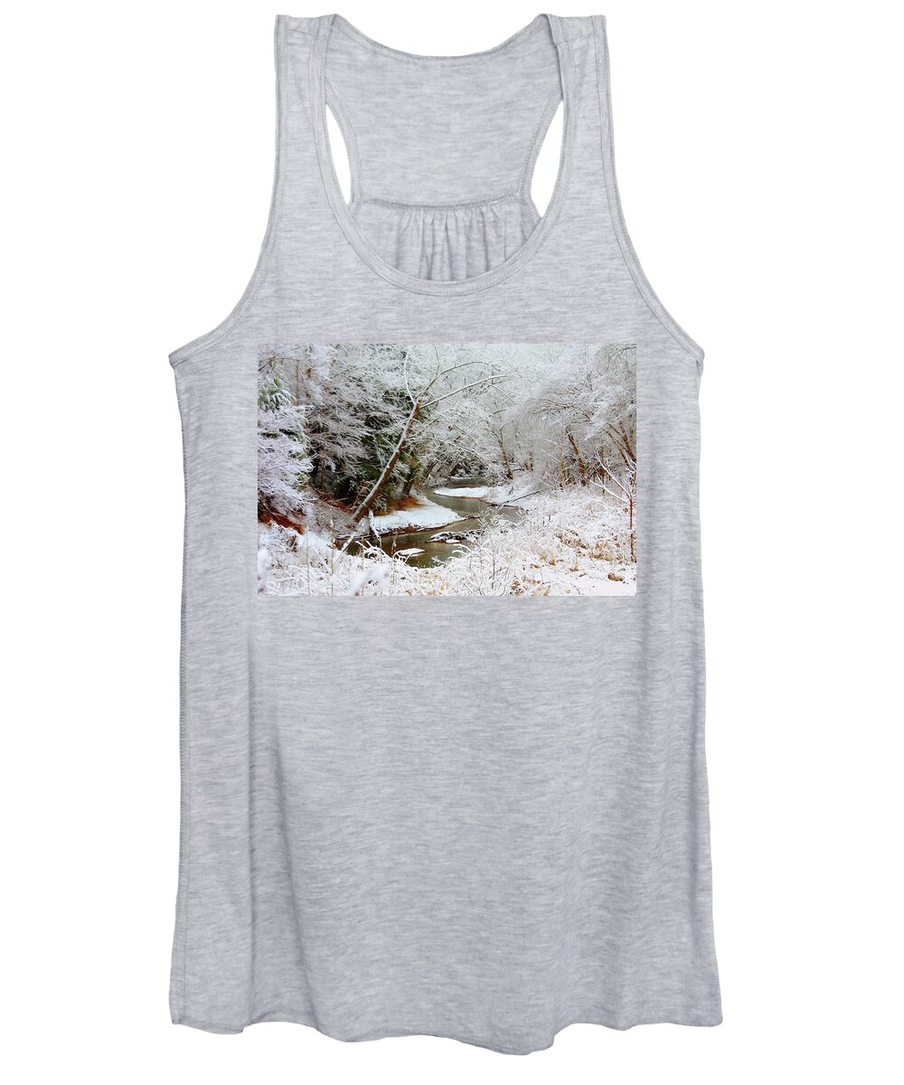 Elliott Women's Tank Top featuring the photograph Snowy Tranquility by Randall Evans
