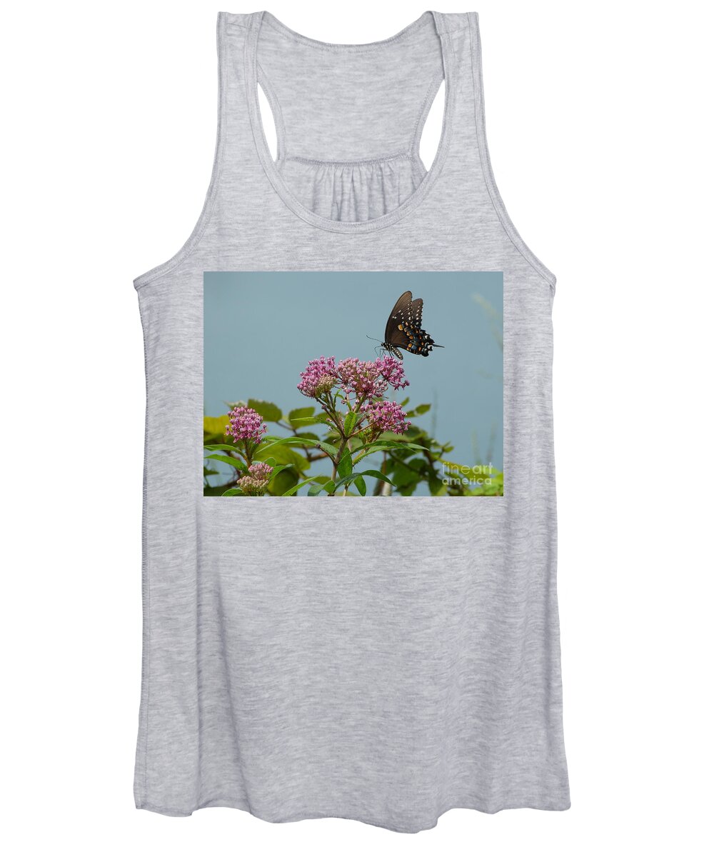 Spicebush Women's Tank Top featuring the photograph Spicebush Butterfly by Donald C Morgan
