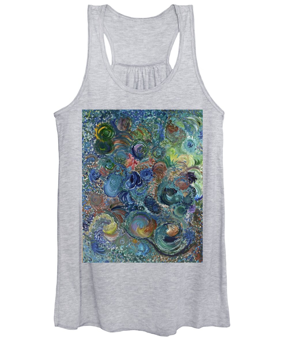 Painting Women's Tank Top featuring the painting Splendid Mystery by Annette Hadley