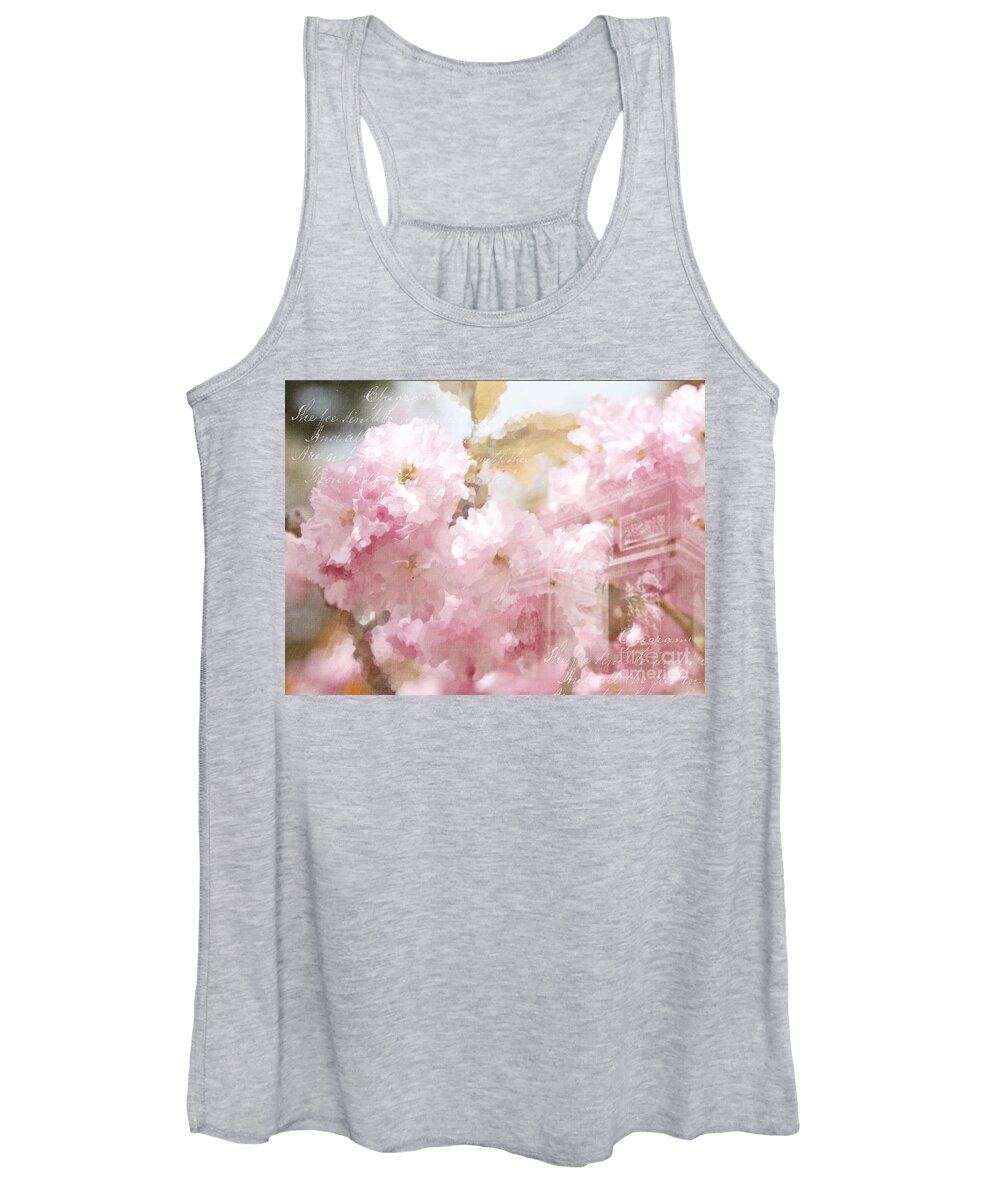 Spring Flowers Women's Tank Top featuring the photograph Spring flower in Paris by JBK Photo Art