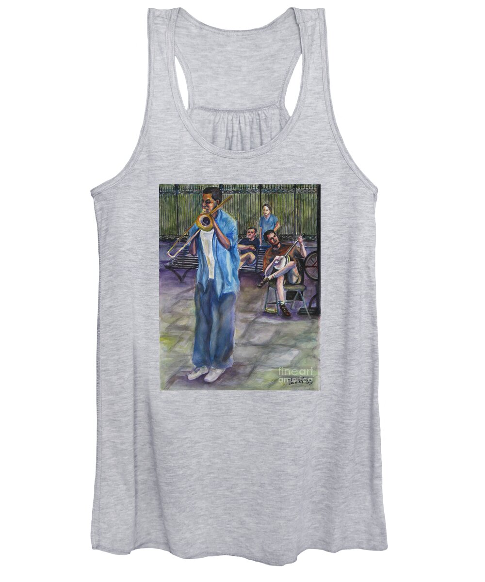 New Orleans Women's Tank Top featuring the painting Square Slide by Beverly Boulet