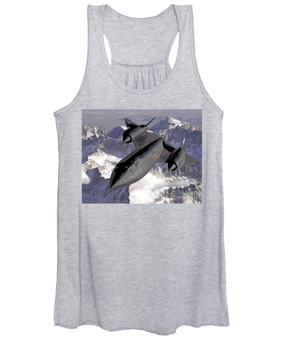 Science Women's Tank Top featuring the photograph SR-71 Blackbird 1990s by NASA Science Source