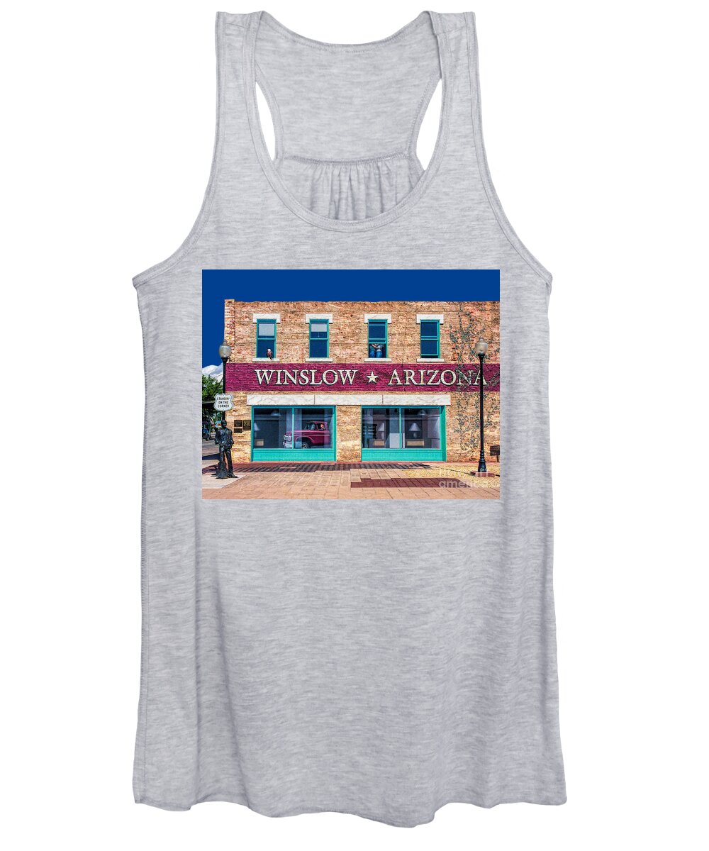 Park Women's Tank Top featuring the photograph Eagles - Standing on the Corner by Nick Zelinsky Jr