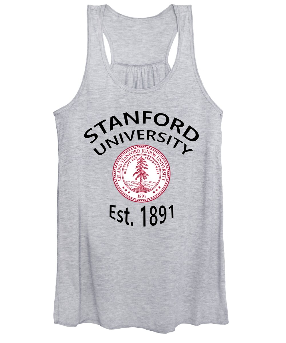 Stanford University Women's Tank Top featuring the digital art Stanford University Est 1891 by Movie Poster Prints