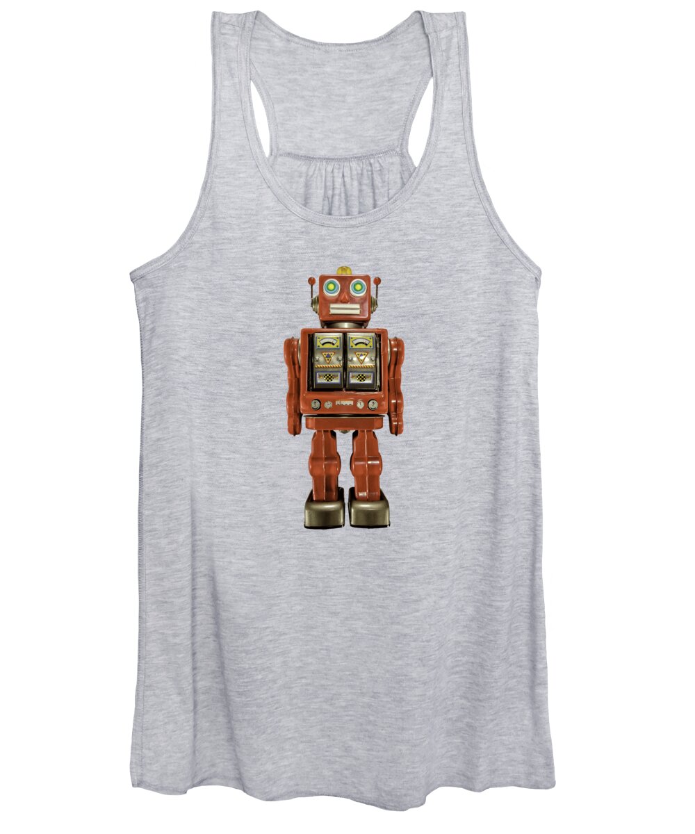 Classic Women's Tank Top featuring the photograph Star Strider Robot Red by YoPedro