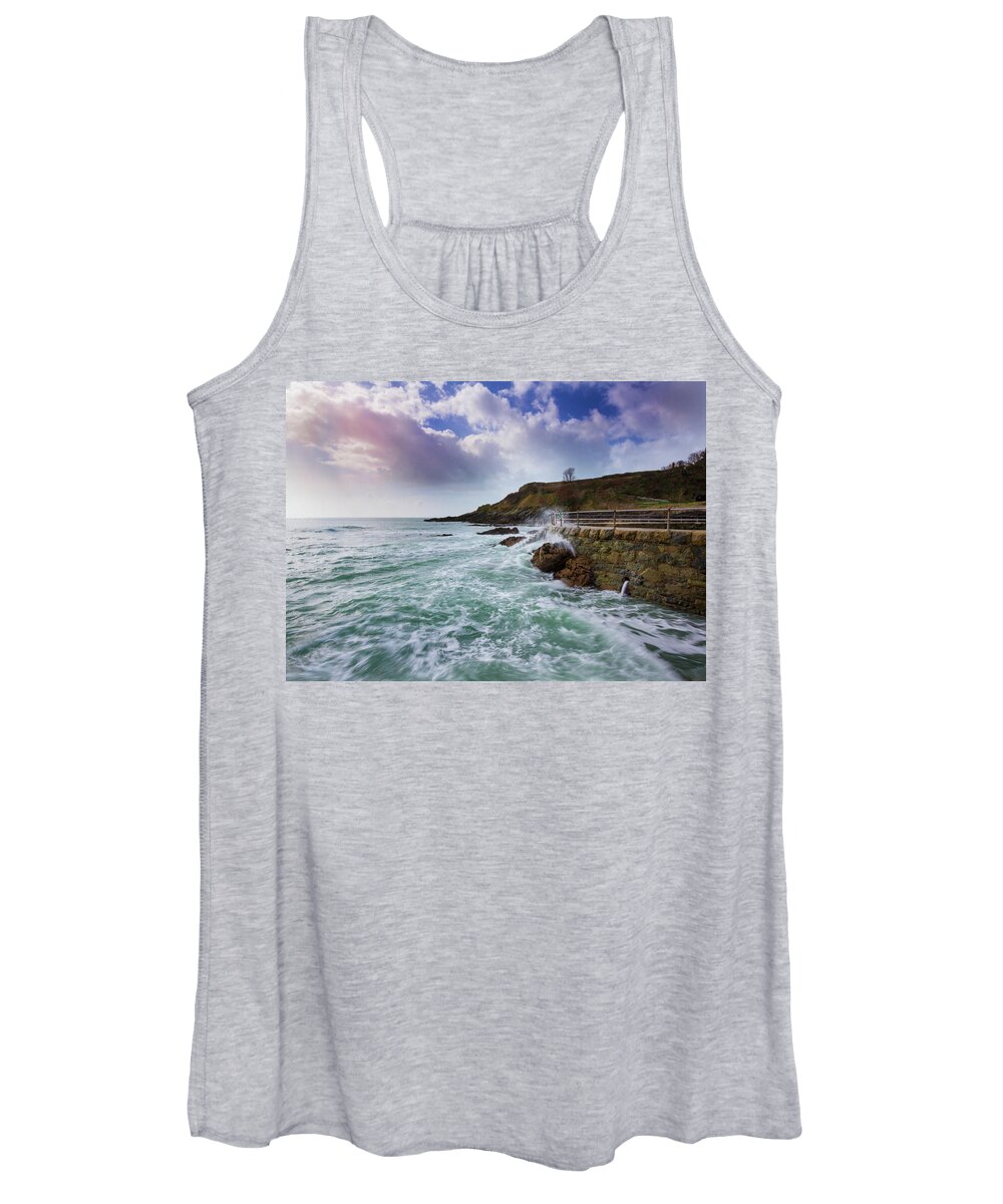 Coastal Scene Women's Tank Top featuring the photograph Steps by Chris Smith