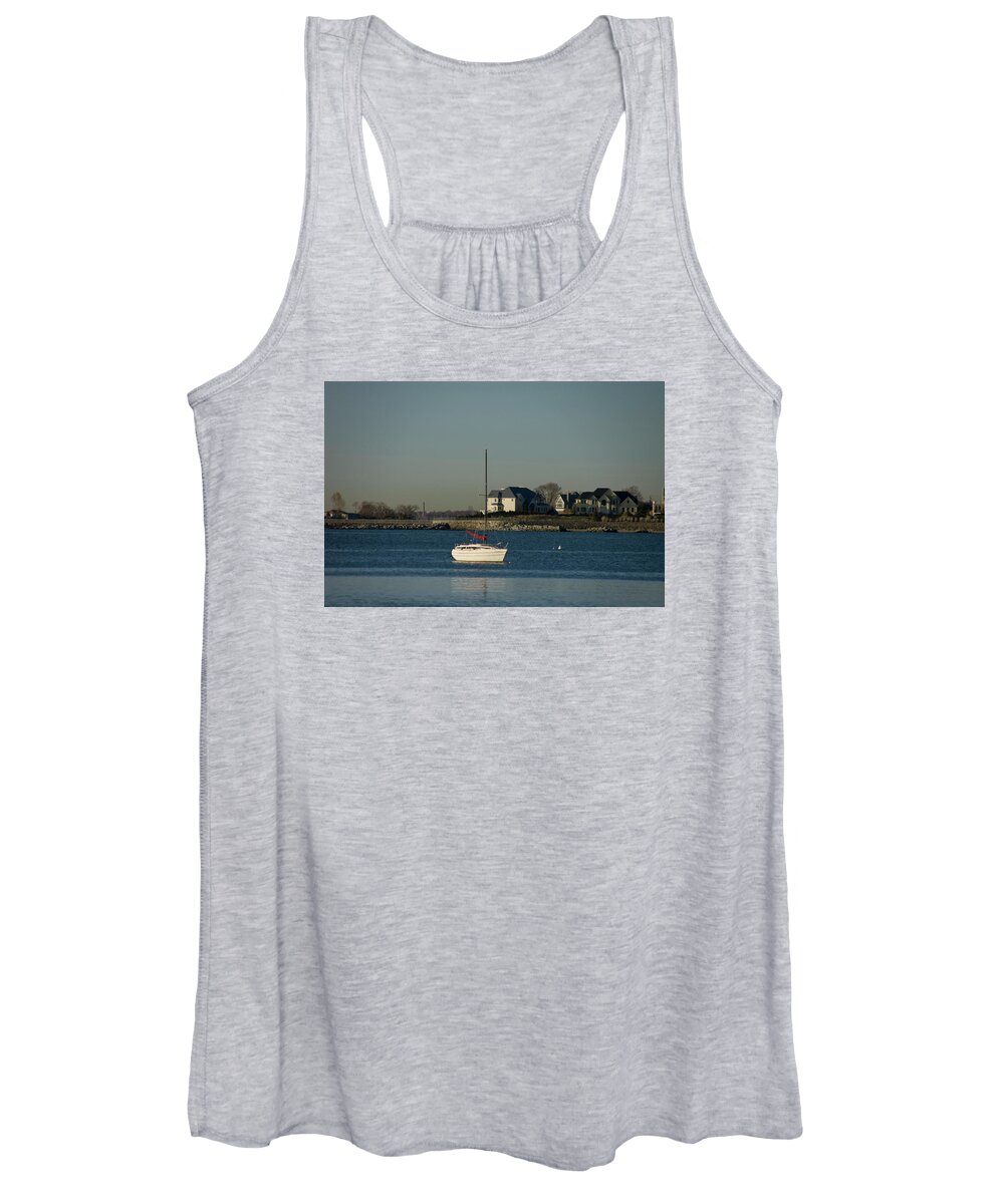Boat Women's Tank Top featuring the photograph Still Boat by Jose Rojas