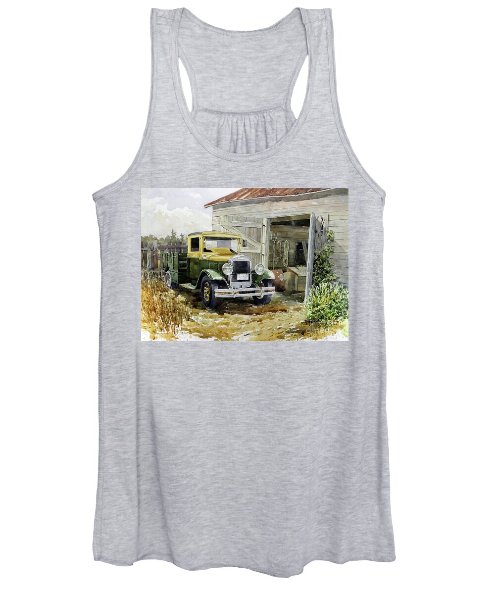 Steam Era Women's Tank Top featuring the painting Still Running by William Band