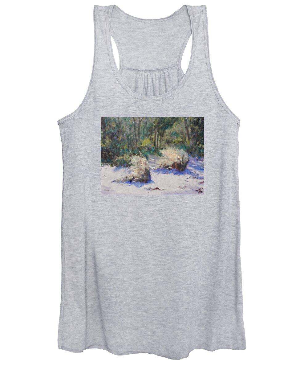 Landscape Women's Tank Top featuring the painting Stirred by the Breeze by Michael Camp
