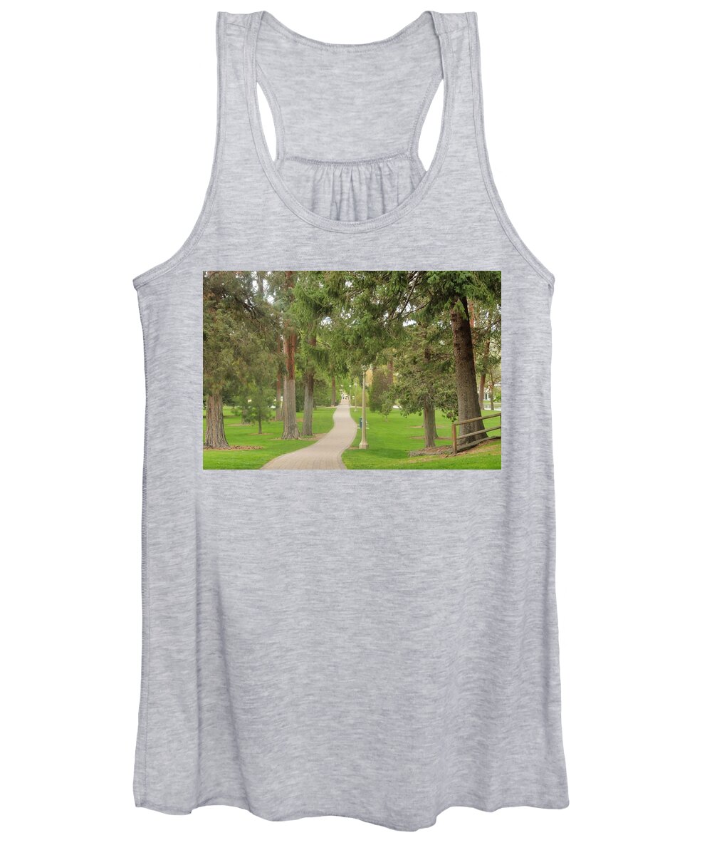 Walk Women's Tank Top featuring the photograph Stroll by Brian Eberly