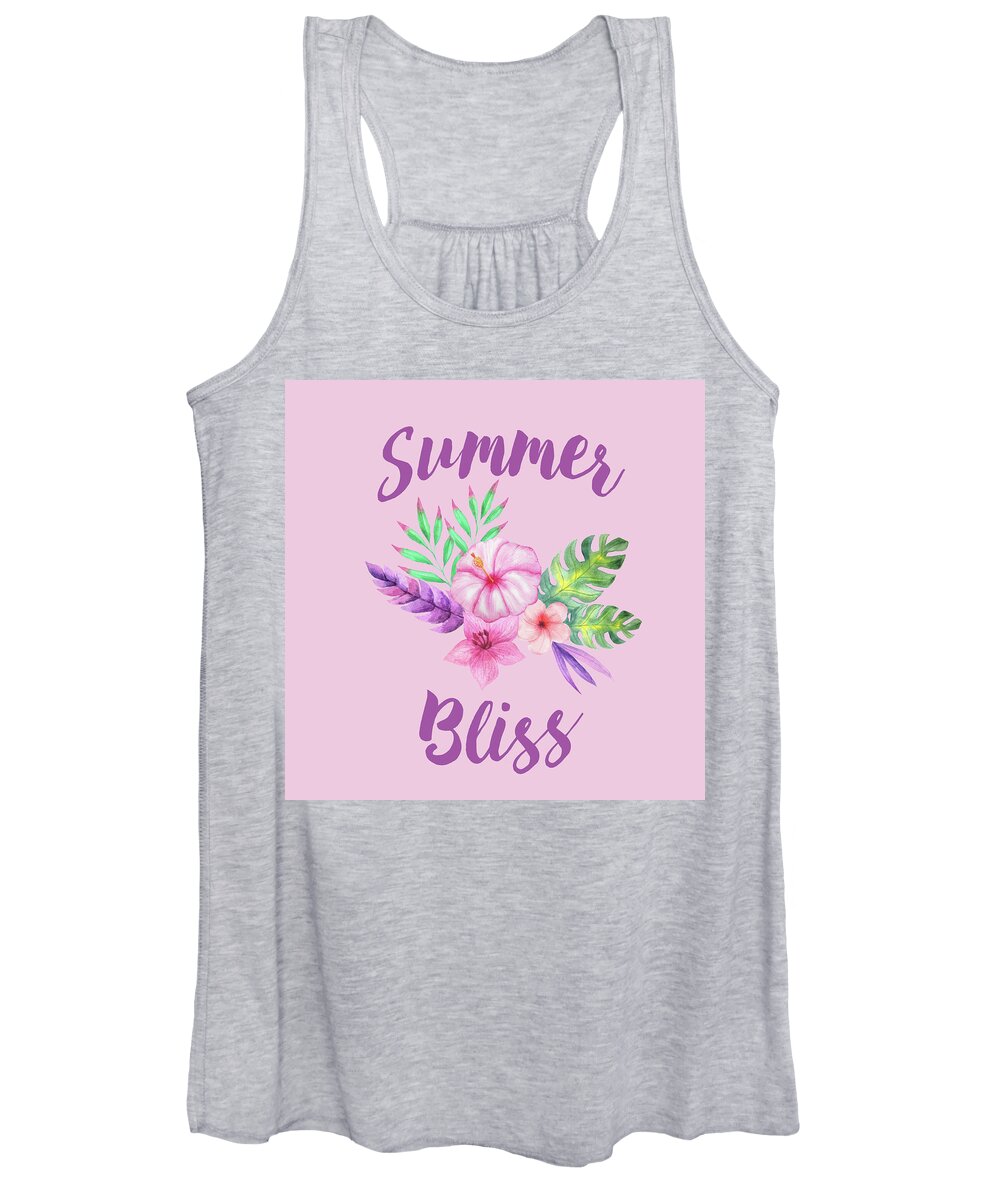 Towel Women's Tank Top featuring the photograph Summer Bliss - Square by Thomas Leparskas