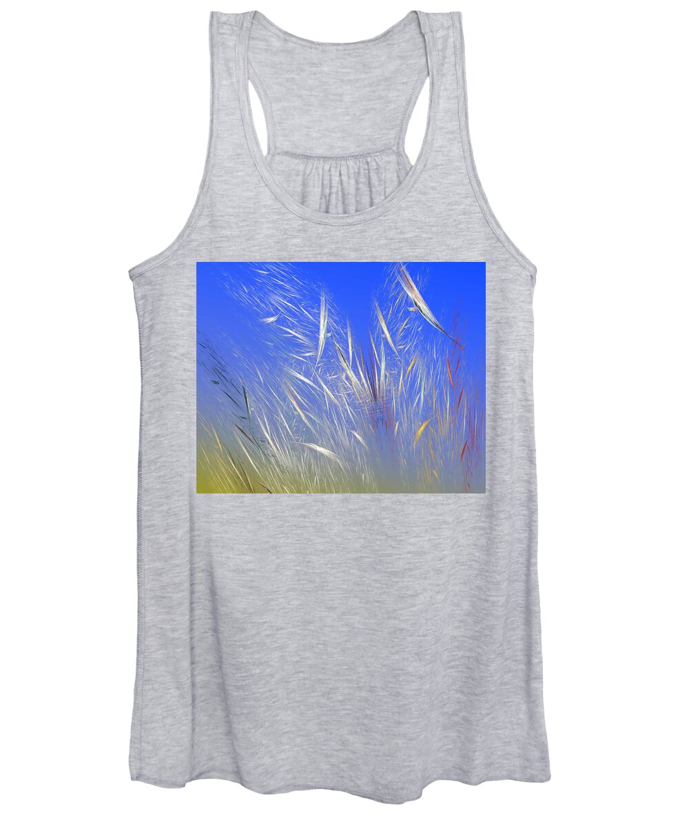 Fine Art Digital Art Women's Tank Top featuring the digital art Summer Breeze by David Lane