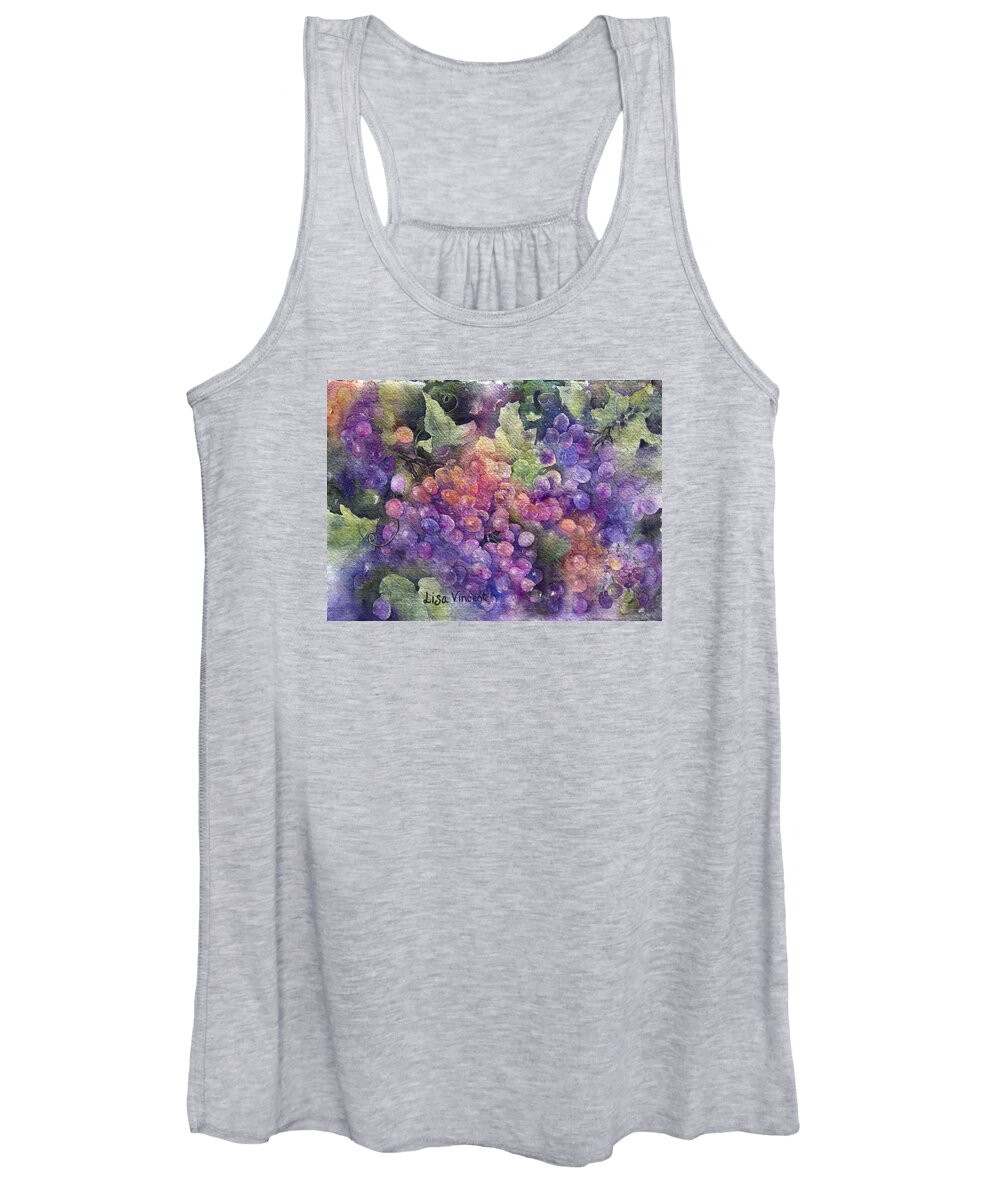 Giclee Women's Tank Top featuring the painting Summer Harvest by Lisa Vincent