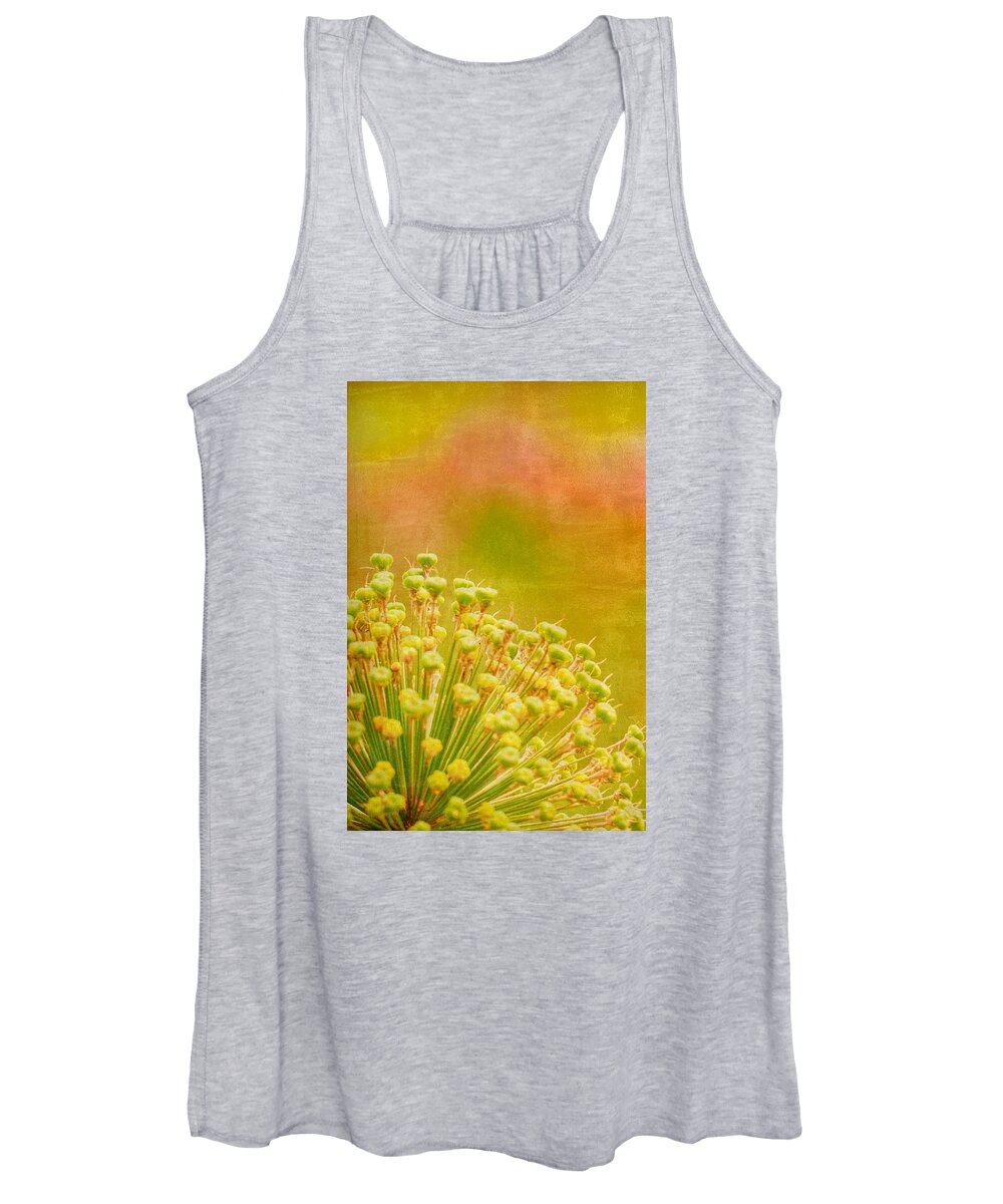 Sunny Women's Tank Top featuring the photograph Sunny Allium by Bonnie Bruno