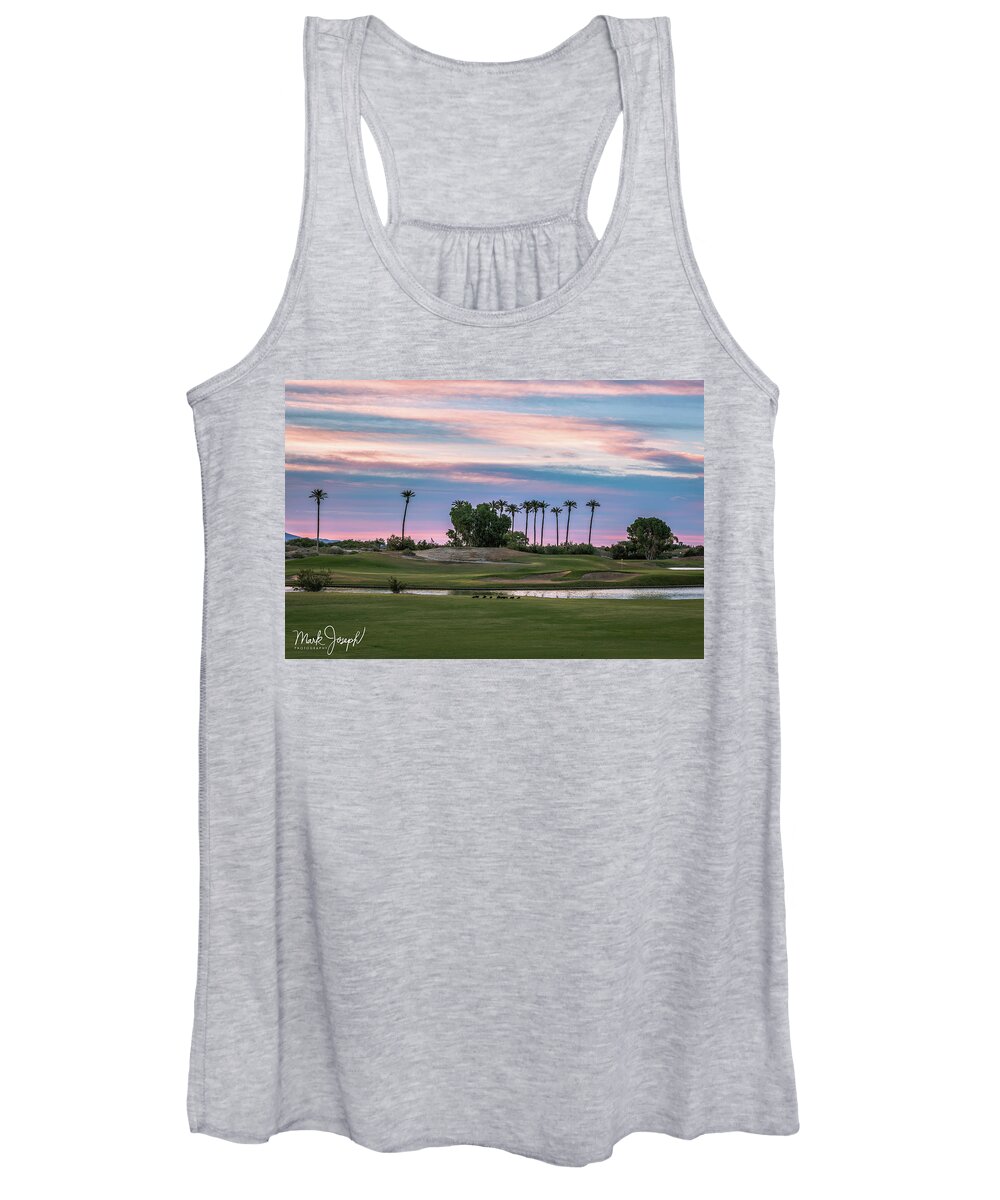 Sunrise Women's Tank Top featuring the photograph Sunrise on the Green by Mark Joseph