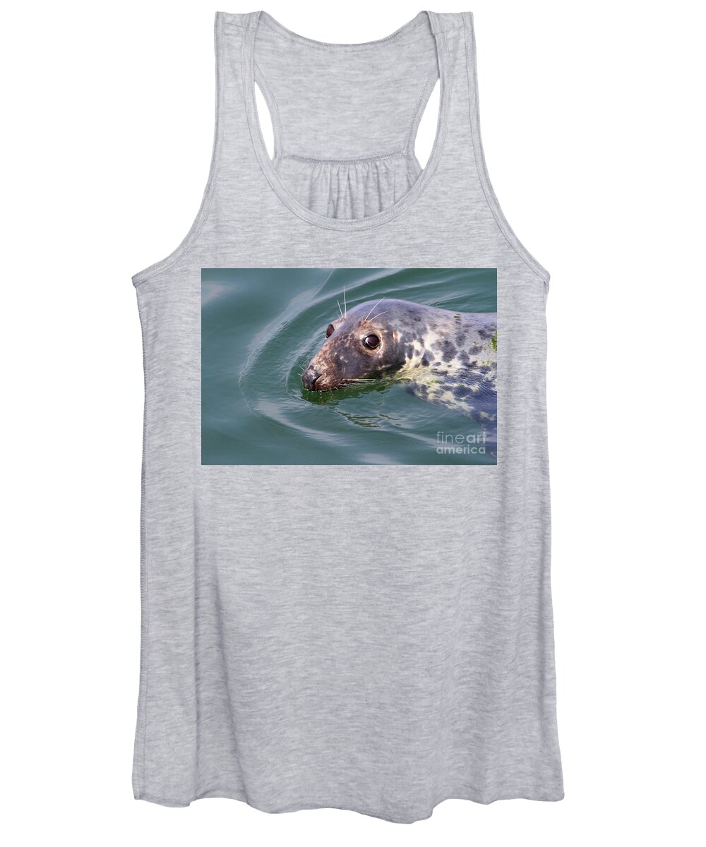 Chatham Harbor Women's Tank Top featuring the photograph Sweet Seal by Paula Guttilla