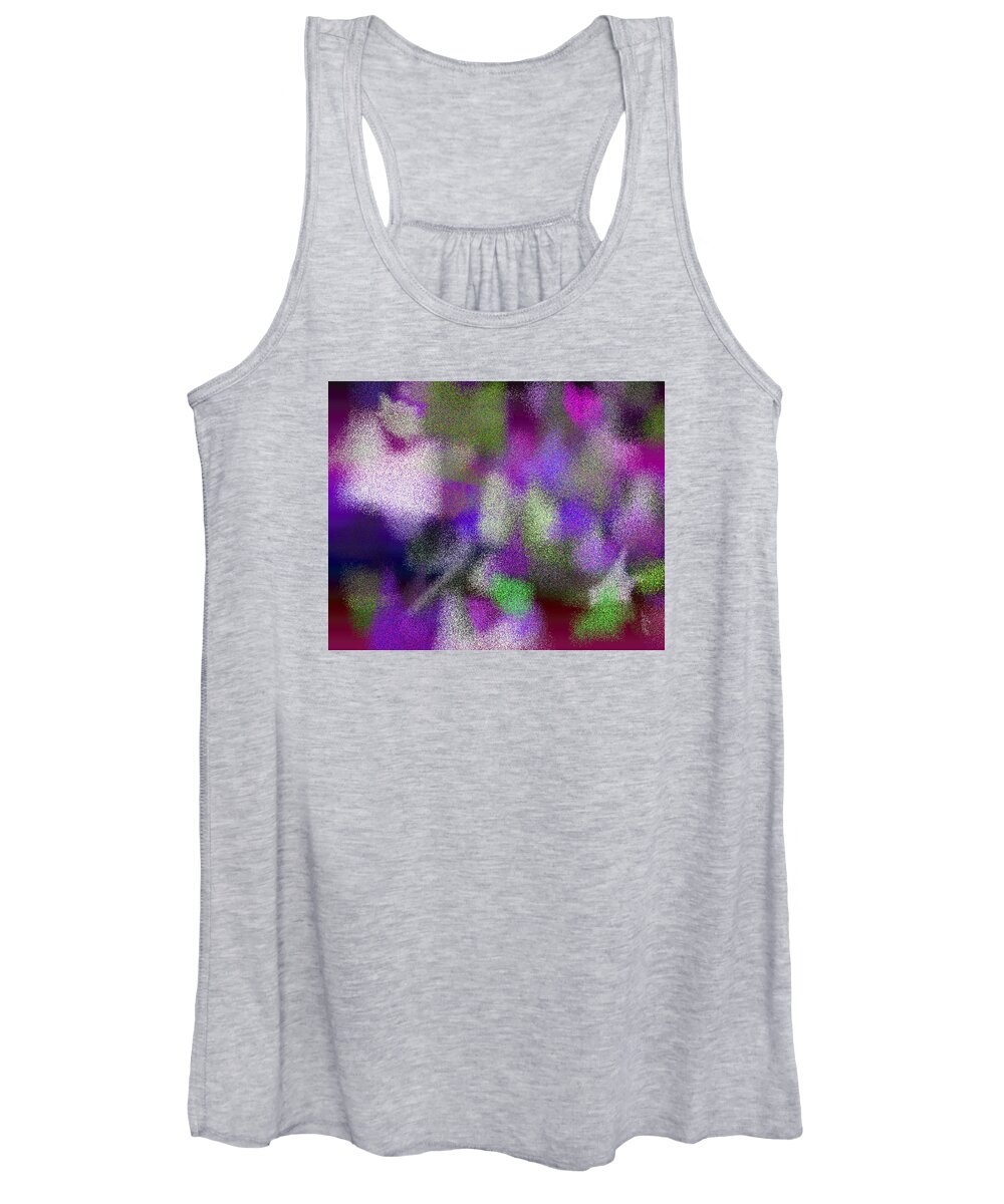 Abstract Women's Tank Top featuring the digital art T.1.1629.102.5x4.5120x4096 by Gareth Lewis