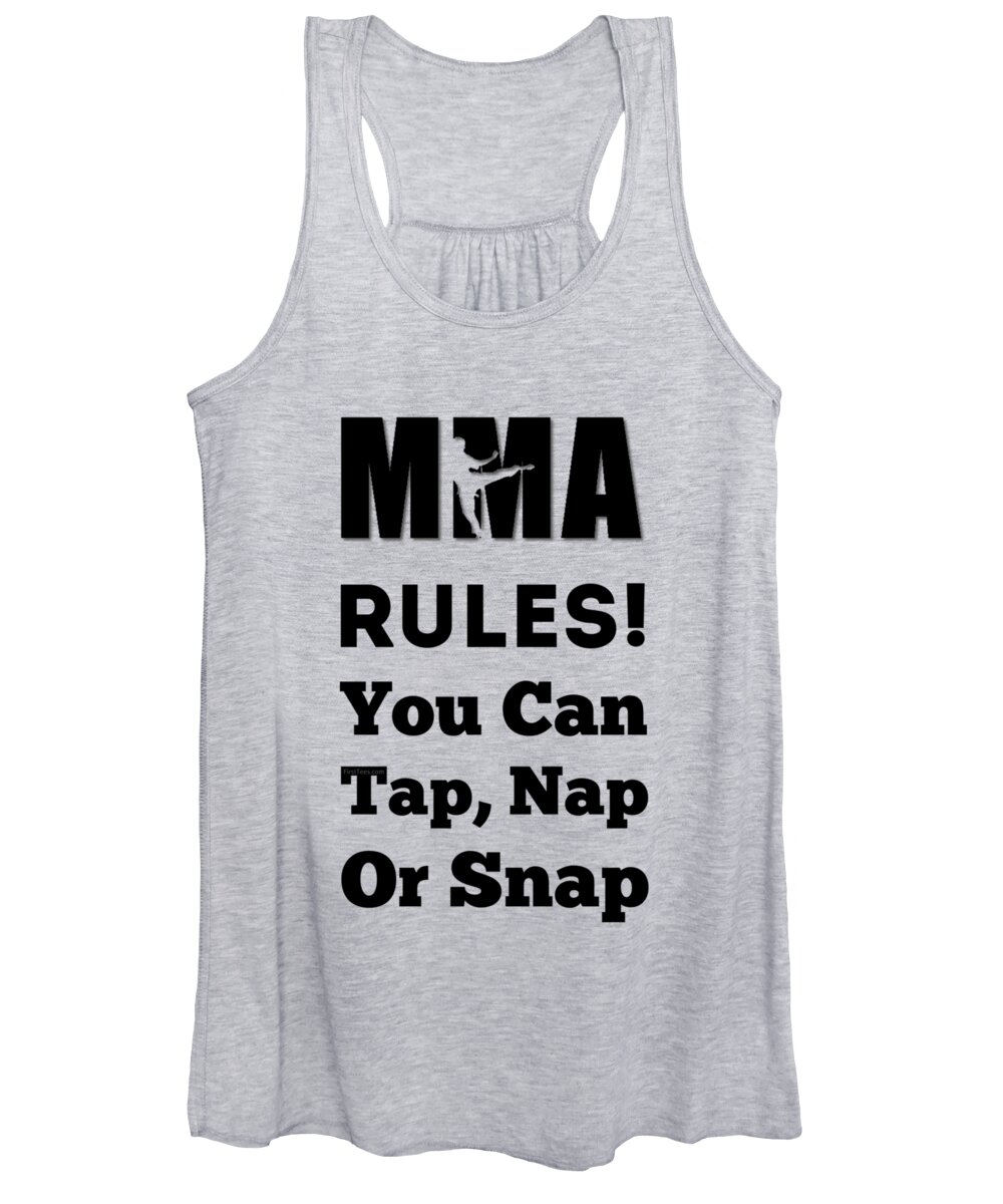 Mma Women's Tank Top featuring the digital art Tap Nap or Snap by FirstTees Motivational Artwork