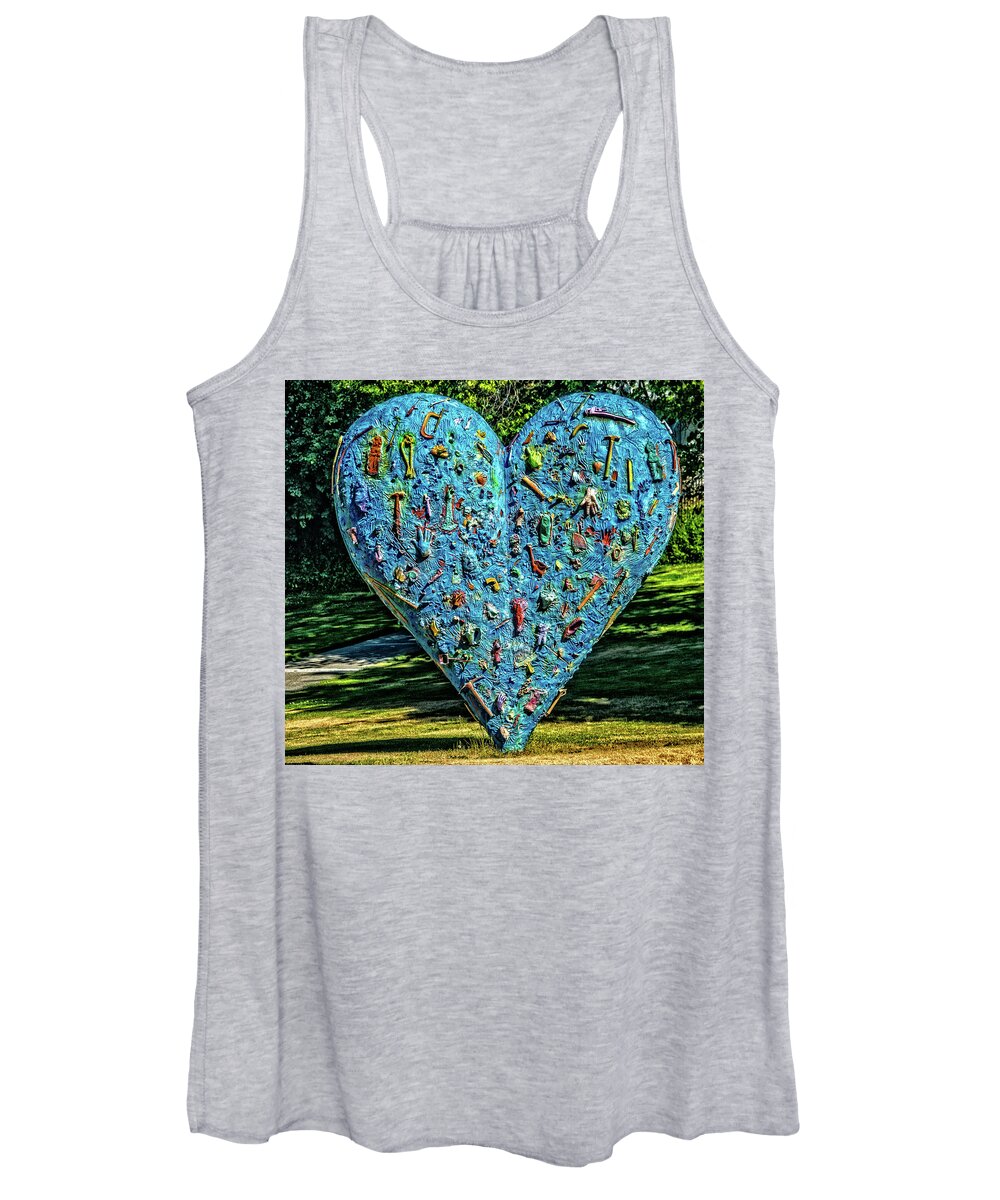 The Technicolor Heart Women's Tank Top featuring the photograph Technicolor Heart by Ed Broberg