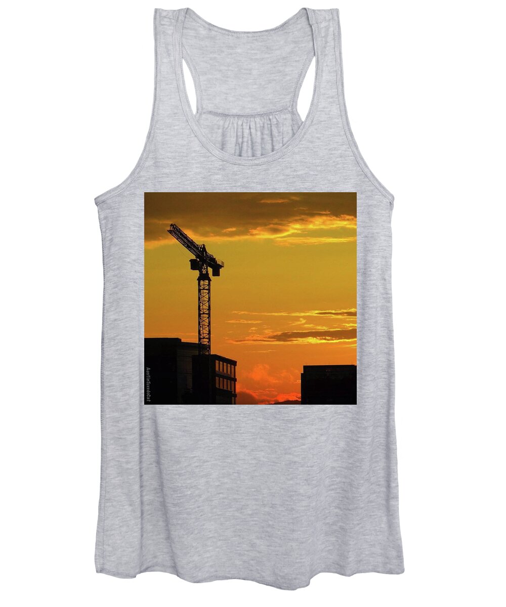 Sunrise_and_sunsets Women's Tank Top featuring the photograph The Best #nofilter #sunsets Are In by Austin Tuxedo Cat