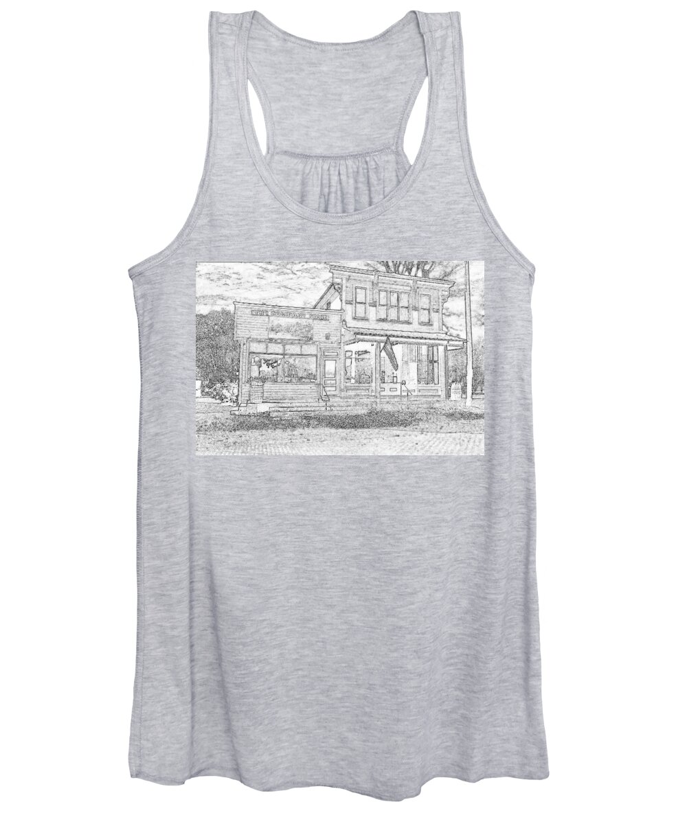  Women's Tank Top featuring the photograph The Company Store by Rick Redman