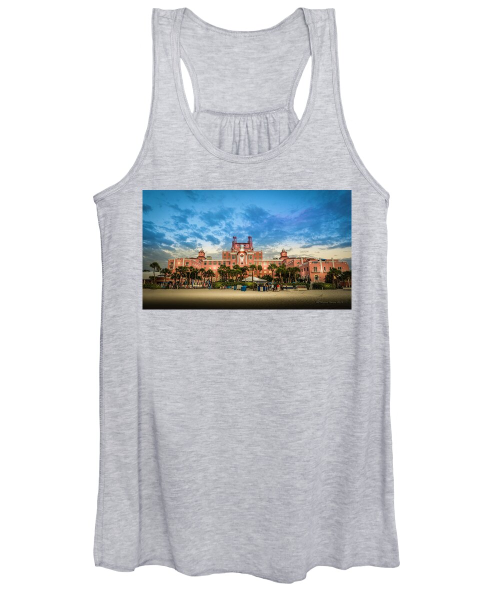Florida Women's Tank Top featuring the photograph The Don Cesar by Marvin Spates