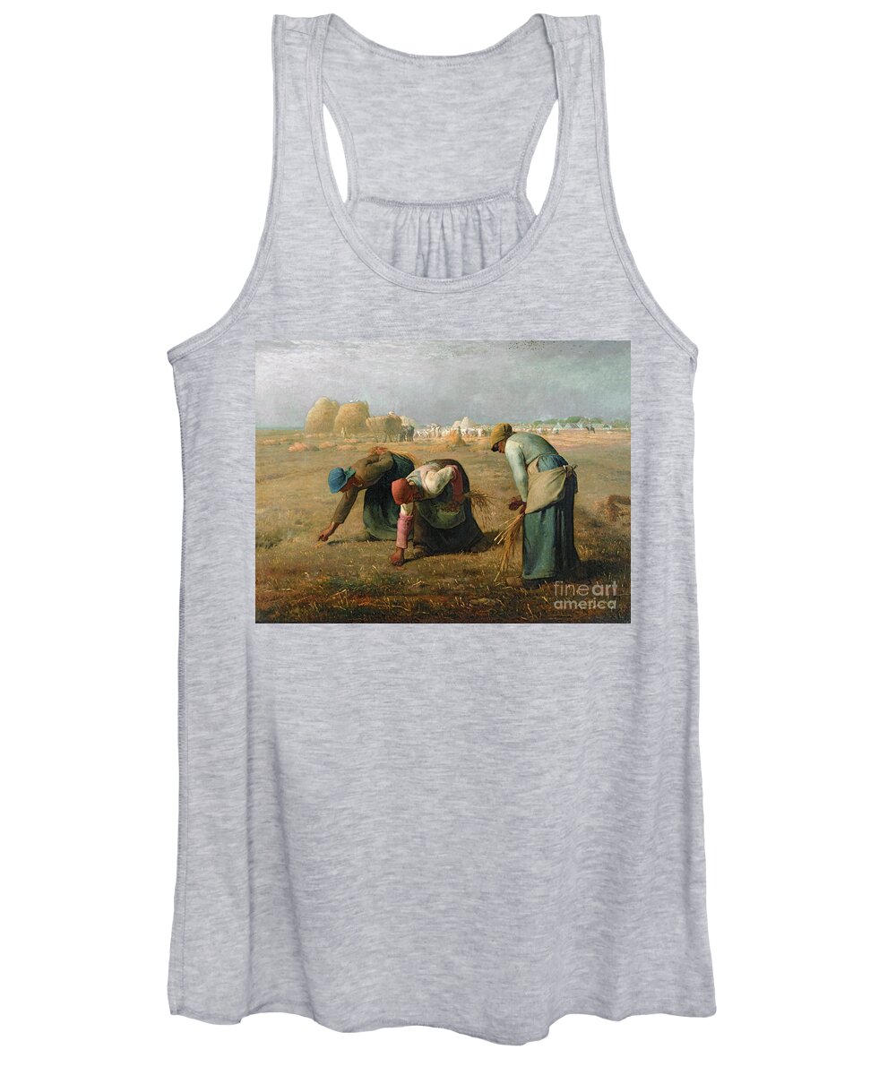 The Women's Tank Top featuring the painting The Gleaners by Jean Francois Millet