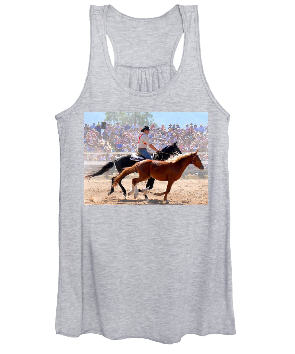 The Man From Snowy River Women's Tank Top featuring the photograph The Man from Snowy River by Lexa Harpell