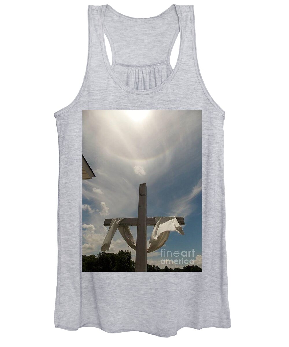 Cross Women's Tank Top featuring the photograph The Message Of The Cross by Matthew Seufer