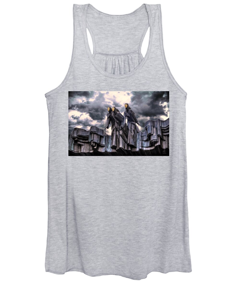 Muses Women's Tank Top featuring the digital art The Muses by Pennie McCracken